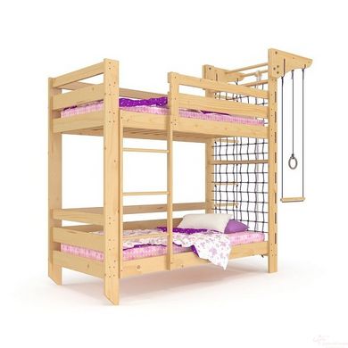 Двоярусне спортивне ліжко 80x190см (babyson 8)
