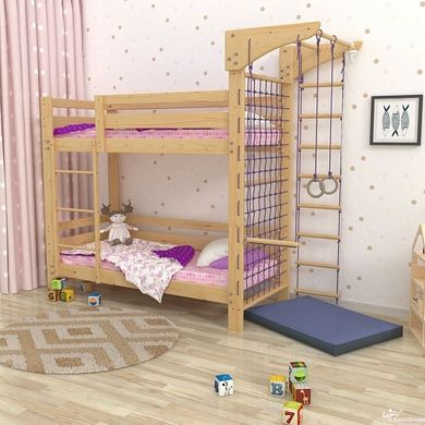 Двоярусне спортивне ліжко 80x190см (babyson 8)