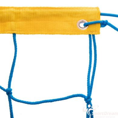 Сітка для волейболу SP-Planeta ЕЛІТ 15 SO-0948 9x0,9м жовтий-синій