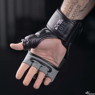 Рукавиці для ММА Phantom RIOT Black S/M (капа в подарунок)