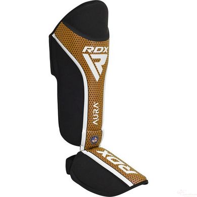 Защита голени и стопы RDX SHIN INSTEP AURA PLUS T-17 Black Golden L