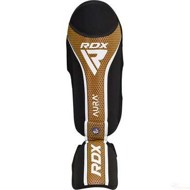 Защита голени и стопы RDX SHIN INSTEP AURA PLUS T-17 Black Golden L