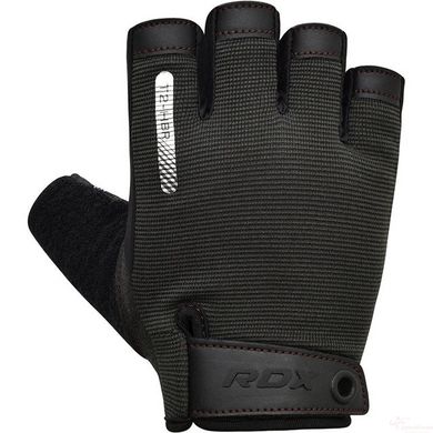 Рукавички для фітнесу RDX T2 Half Brown S, S