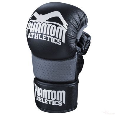 Рукавиці для ММА Phantom RIOT Black S/M (капа в подарунок)