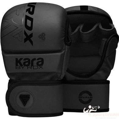 Рукавиці для ММА RDX F6 KARA Matte Black Plus S/M (капа у комплекті)