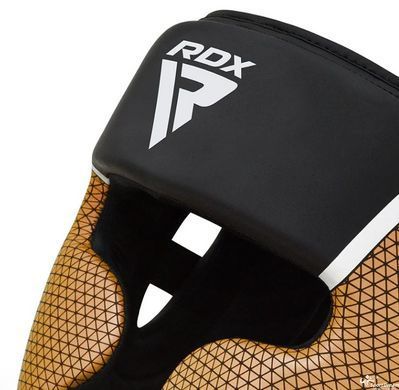 Боксерський шолом RDX T17 Aura Black Gold M