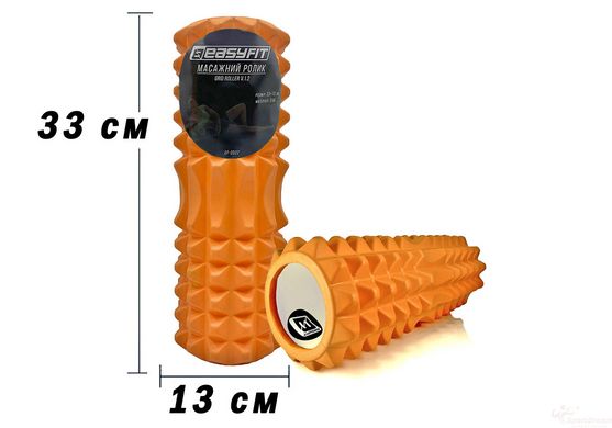 Massage roller EasyFit Grid Roller 33 cm v.1.2 Orange