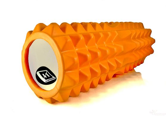 Массажный ролик EasyFit Grid Roller 33 см v.1.2 Оранжевый