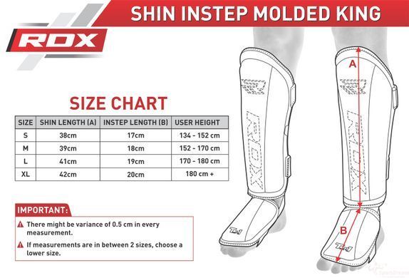 Накладки на ноги, захист гомілки RDX Molded S
