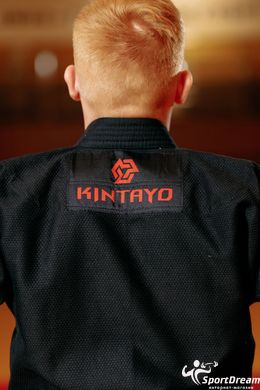Кімоно для джиу-джитсу Kintayo чорне 450 гр/м.кв. (BJJ GI-BK450-160)