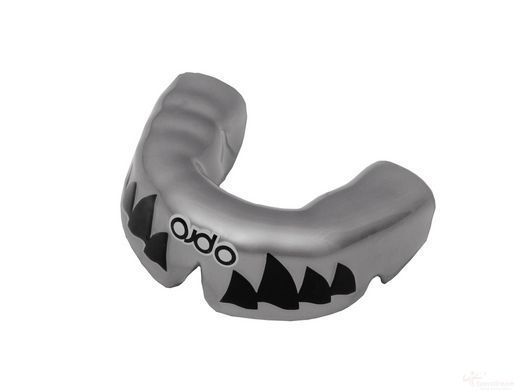 Капа OPRO Power-Fit Aggression-Jaws Silver/White (art. 002270002), Сірий