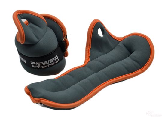 Утяжелители-манжеты для ног и рук Power System PS-4044 Wrist Weights (2шт.*1 kg) (пара)