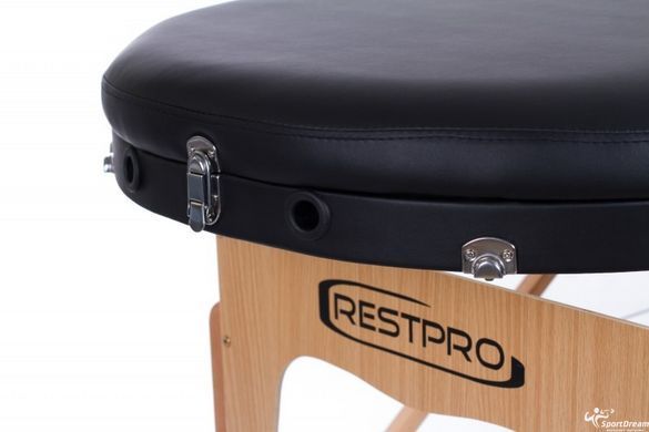 Масажний стіл RESTPRO VIP OVAL 3 Чорний (VO3BK) + БЕЗКОШТОВНА ДОСТАВКА