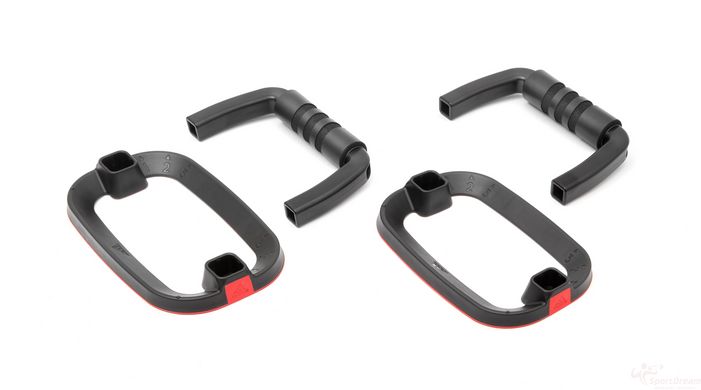 Упори для віджимання Adidas Performance Push Up Bars чорний, червоний Уні 20,7 x 13 x 11,7 см