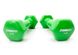 Dumbbell for fitness 1.0 kg EasyFit with a light green vinyl coating