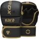 Перчатки ММА RDX F6 KARA Matte Golden Plus S/M (капа в комплекте)