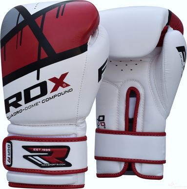 Перчатки боксерские RDX Rex Leather Red 8 ун (10128)