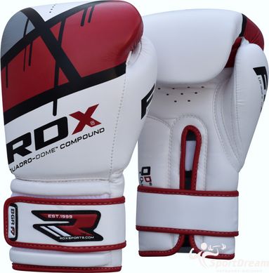 Боксерські рукавички RDX Rex Leather Red 8 ун.
