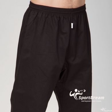 Кимоно карате черное Matsa 240 г/м2 МА-0017 - 140см