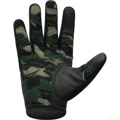 Рукавички для фітнесу RDX T2 Touch Screen Friendly Full Fingerf Army Green M, M