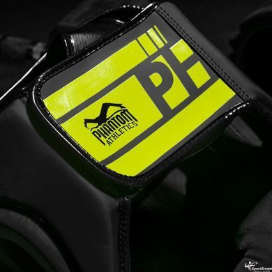 Боксерский шлем Phantom APEX Full Face Neon One Size Black/Yellow
