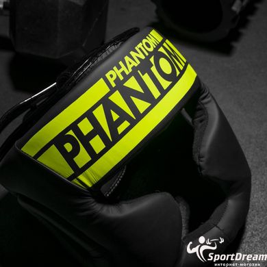 Боксерський шолом Phantom APEX Full Face Neon One Size Black/Yellow