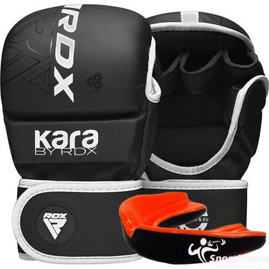 Перчатки ММА RDX F6 KARA Matte White Plus L/XL (капа в комплекте)