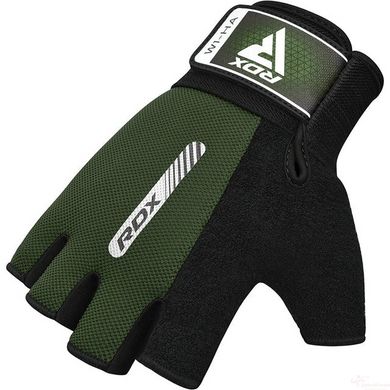 Рукавички для фітнесу RDX W1 Half Army Green M, M