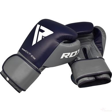 Боксерские перчатки RDX Leather Pro C4 Blue 10 ун.