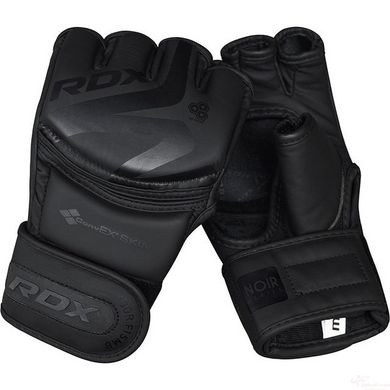 Перчатки ММА RDX F15 Noir Matte Black M (капа в комплекте)