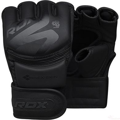 Перчатки ММА RDX F15 Noir Matte Black M (капа в комплекте)