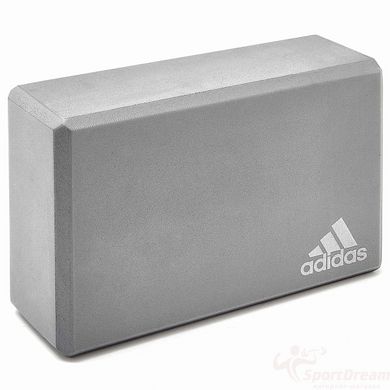 Блок для йоги Adidas Yoga Block сірий Уні 22.8x15.2x7.6 см