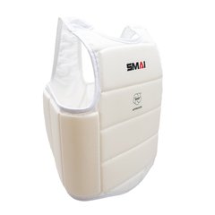Защита туловища с лицензией WKF белая SMAI SMB129 - S