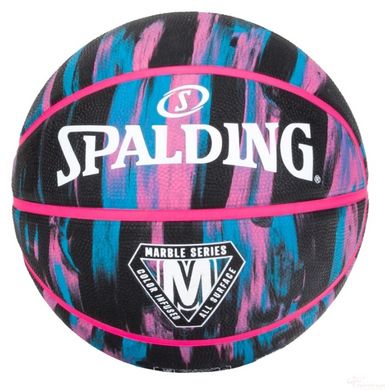 М'яч баскетбольний Spalding Marble Series блакитний (84400Z)