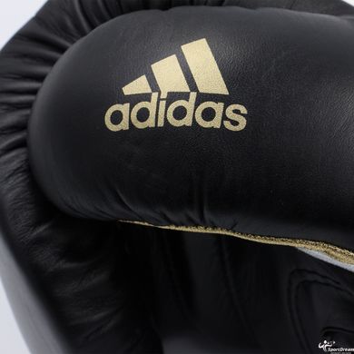 Боксерські рукавички Speed 501 Adispeed Strap up чорно-срібло-золото ADIDAS ADISBG501PRO розмір - 12 унцій