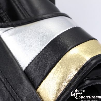 Боксерские перчатки Speed ​​501 Adispeed Strap up черный-серебро-золото ADIDAS ADISBG501PRO размер – 12 унций