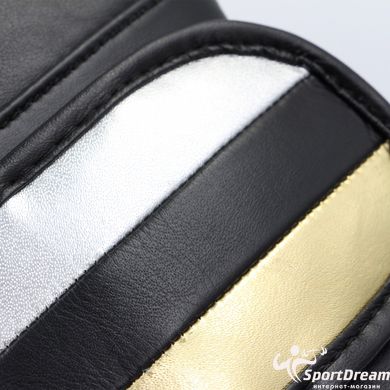 Боксерські рукавички Speed 501 Adispeed Strap up чорний-срібло-золото ADIDAS ADISBG501PRO розмір - 12 унцій