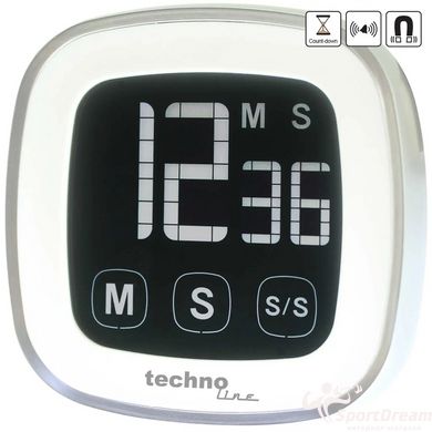 Таймер кухонний Technoline KT400 Magnetic Touchscreen White (KT400)
