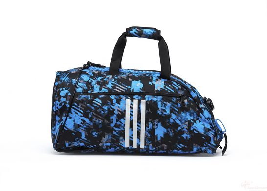 Сумка-рюкзак (2 в 1) із срібним логотипом Kick Boxing ADIDAS ADIACC058KB камуфляж синій M-62*31*31