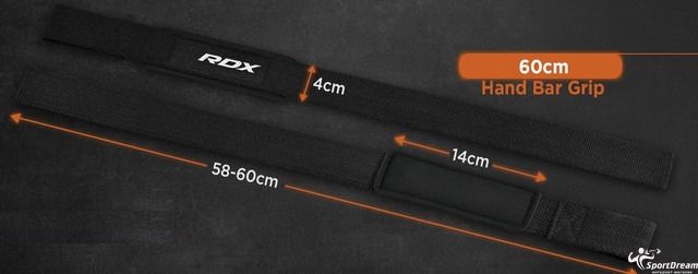 Лямки для тяги RDX S4 Gym Cotton Gel Straps Red Plus