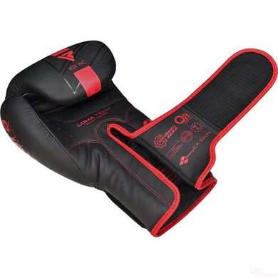 Боксерские перчатки RDX F6 Kara Matte Red 10 унций (капа в комплекте)