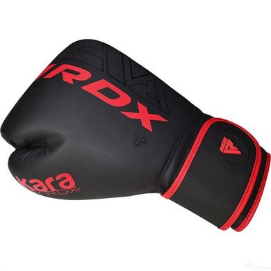 Боксерські рукавиці RDX F6 Kara Matte Red 10 унцій (капа в комплекті)