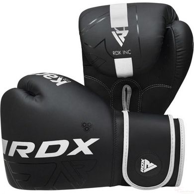 Боксерские перчатки RDX F6 Kara Matte White 10 унций (капа в комплекте)