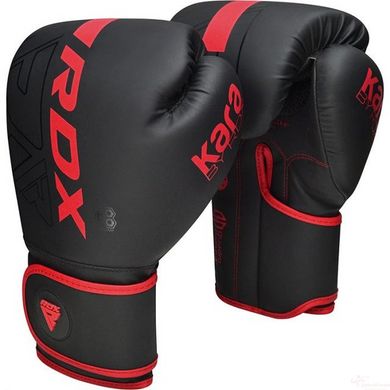 Боксерские перчатки RDX F6 Kara Matte Red 10 унций (капа в комплекте)