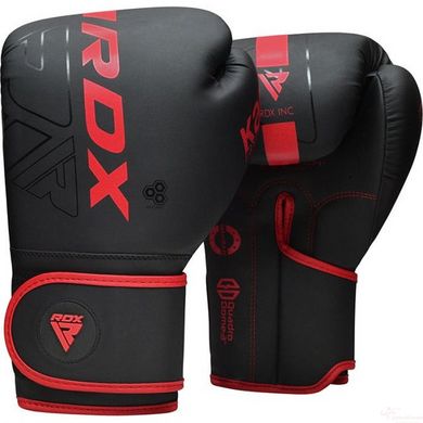 Боксерские перчатки RDX F6 Kara Matte Red 10 унций (капа в комплекте)