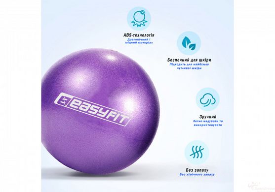 М'яч для пілатеса EasyFit 25 см фіолетовий