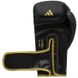 Боксерские перчатки Adidas Hybrid 80 черно/золотой ADIH80 10 унций
