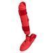 Защита голени и стопы с лицензией WKF красный SMAI SM P102 - S