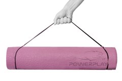 Коврик для йоги и фитнеса PowerPlay 4010 (173*61*0.6) Розовый