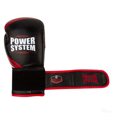 Боксерські рукавички PowerSystem PS 5005 Challenger Black/Red 10 унцій